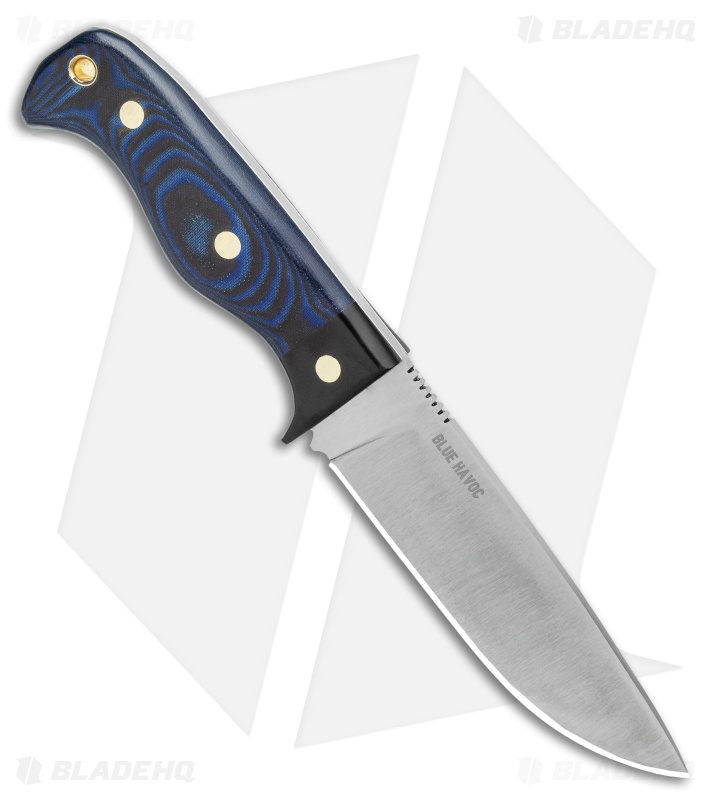 Condor Blue Havoc Fixed Blade Knife Blue/Black Micarta (5.5" Satin)