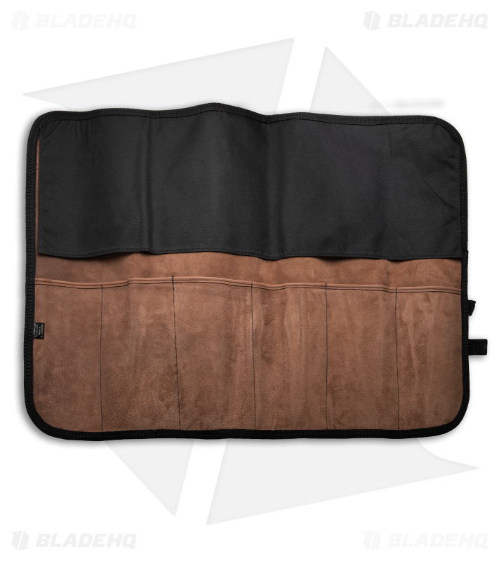 Condor Carry Machete Roll Black Canvas - Inner Brown Leather 