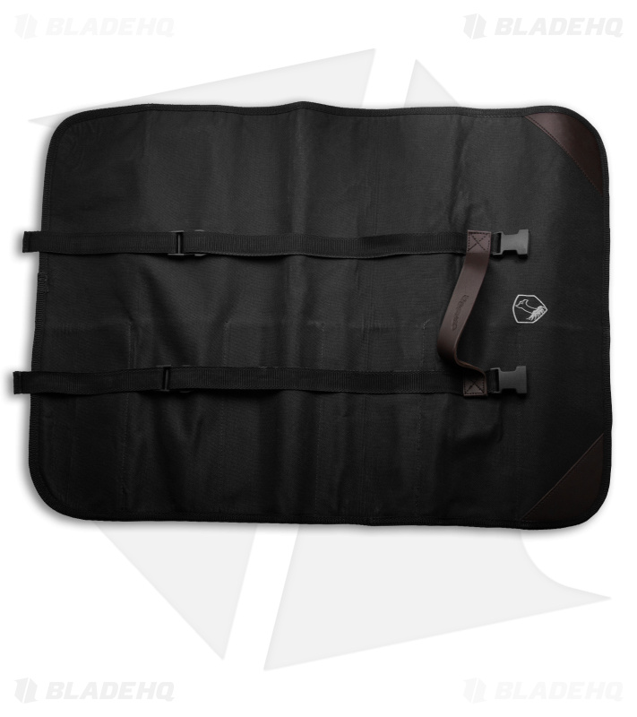 Condor Carry Machete Roll Black Canvas - Inner Brown Leather 