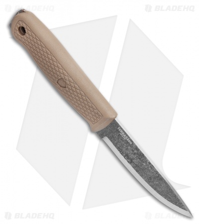 Condor Terrasaur Fixed Blade Knife Desert Tan Rubber (4.25" Black)