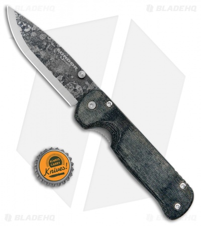 Condor Krakatoa Frame Lock Knife Black Micarta (3.5" Natural) CTK3937-4.27HC