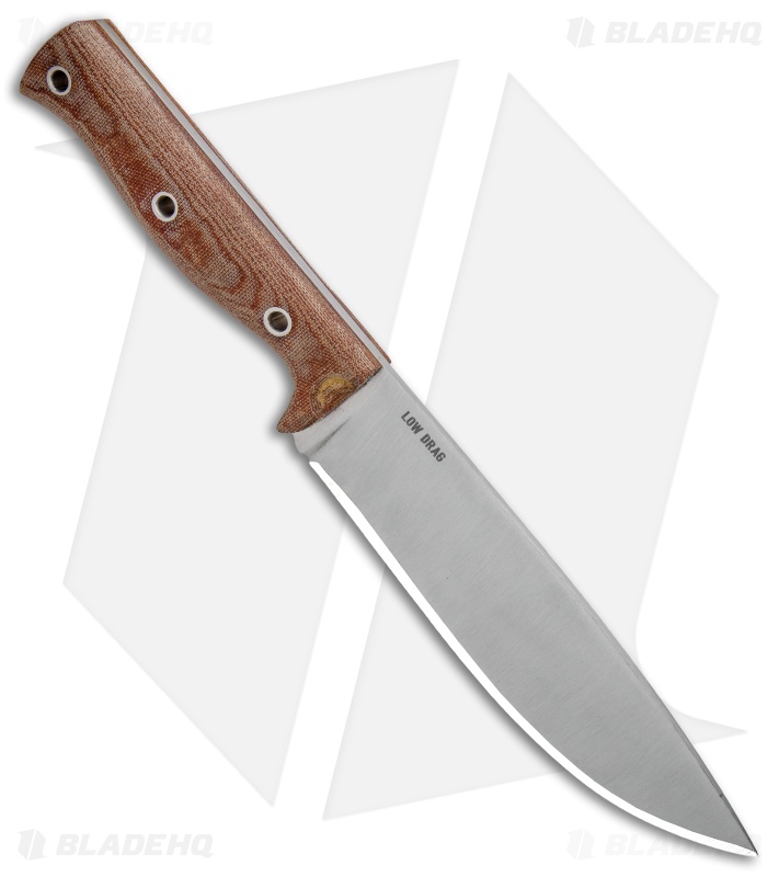 Condor Low Drag Knife Fixed Blade Tan Micarta (6.5" Satin)