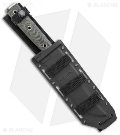 Condor Operator Bowie Fixed Blade Knife Micarta (7.6" Black)
