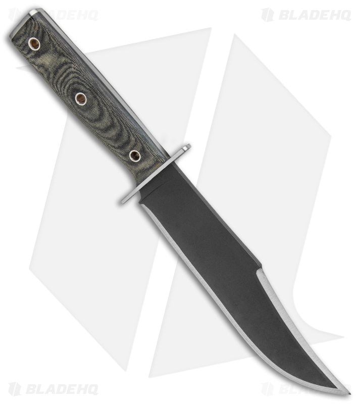 Condor Operator Bowie Fixed Blade Knife Micarta (7.6" Black)