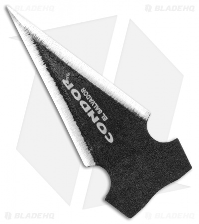 Condor Saighead 3 Piece Arrowhead Set  Black CTK3942-1.85SS