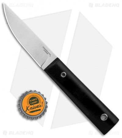 Condor Urban EDC Puukko Knife Fixed Blade Black Paper Micarta (3.4" Polish)