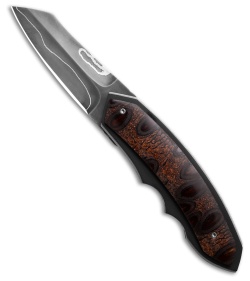 Corrie Schoeman Snout Liner Lock Knife Stabilized Banxia Handle (2.6&quot; Damascus) | 224064