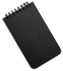 CountyComm Weather Proof Carbon Fiber Notebook 3.15" X 5.35" 