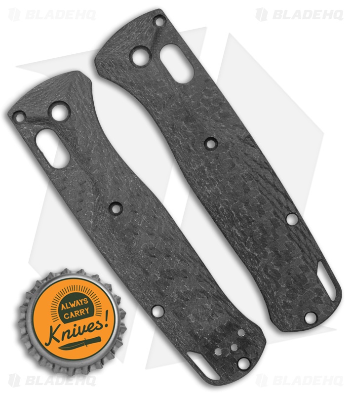 Flytanium Custom Crossfade Basket Weave Carbon Fiber Scales for Benchmade Bugout