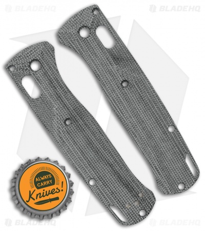 Flytanium Custom Crossfade Micarta Scales for Benchmade Bugout - Black Canvas