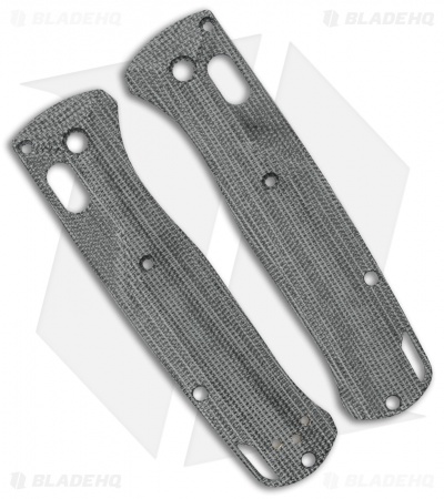 Flytanium Custom Crossfade Micarta Scales for Benchmade Bugout - Black Canvas