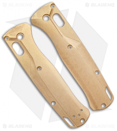 Flytanium Custom Crossfade Brass Scales for Benchmade Bugout - Stonewash