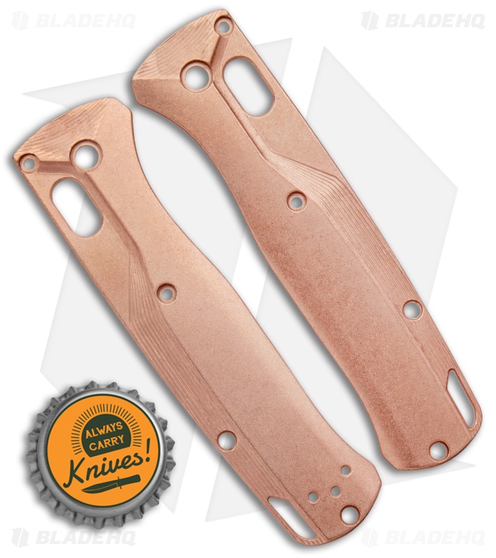 Flytanium Custom Crossfade Copper Scales for Benchmade Bugout - Stonewash
