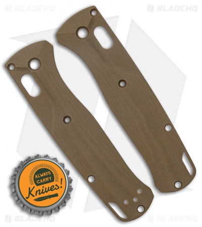Flytanium Custom Crossfade G-10 Scales for Benchmade Bugout - Earth Brown