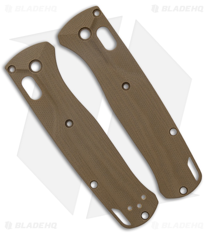 Flytanium Custom Crossfade G-10 Scales for Benchmade Bugout - Earth Brown