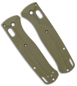 Flytanium Custom Crossfade G-10 Scales for Benchmade Bugout - OD Green