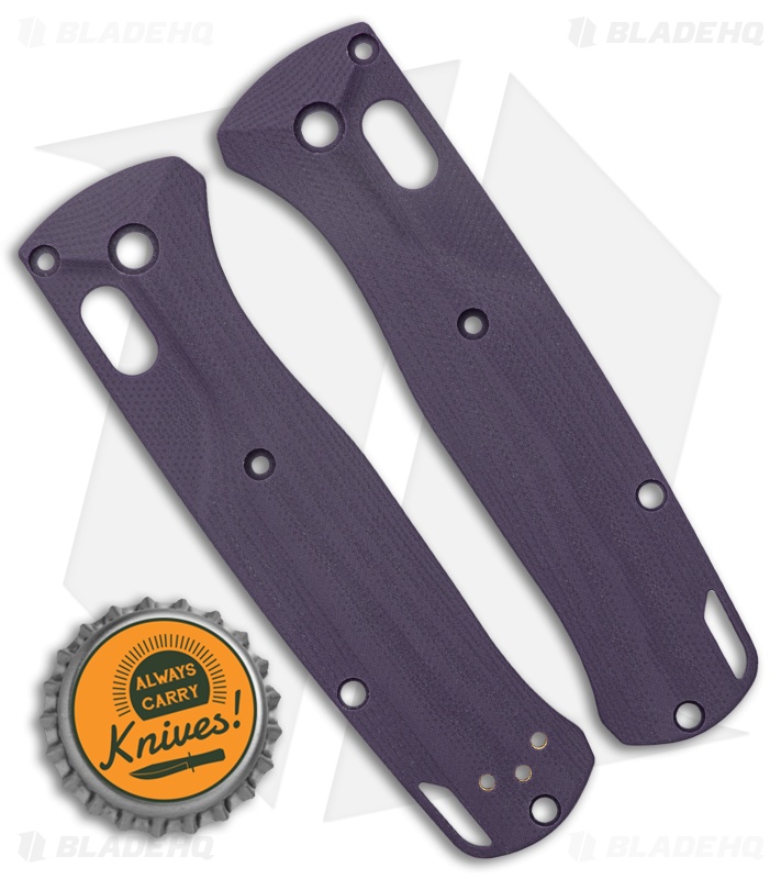 Flytanium Custom Crossfade G-10 Scales for Benchmade Bugout - Purple Haze