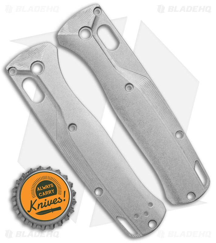 Flytanium Custom Crossfade Titanium Scales for Benchmade Bugout - Stonewash