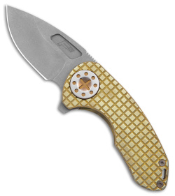 Curtiss Custom F3 Compact Frame Lock Knife Frag Milled Ti/Yellow (2.5" SW ) 