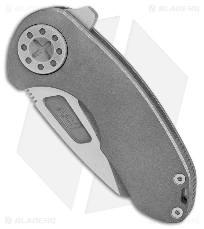 Curtiss Knives F3 Compact Frame Lock Knife Ti/Gray WF (2.50" Two Tone) 