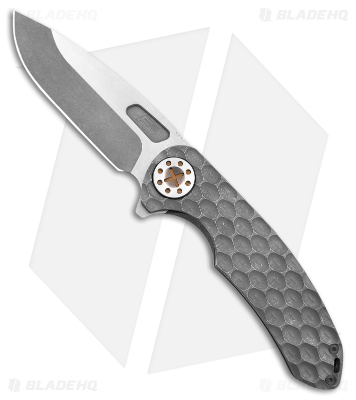 Curtiss Custom Knives F3 Large Frame Lock Knife SF Ti/Bronze (3.87" Two Tone)
