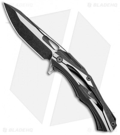 Custom Knife Factory DCPT-1  Limited Black Titanium (4" Satin/Blackwash) CKF028
