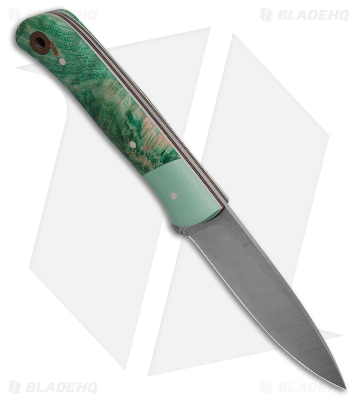 Cypress Creek Bushcrafter Fixed Blade Knife Box Elder/Tiffany G10 (3.4" Satin)