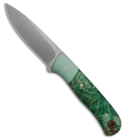 Cypress Creek Bushcrafter Fixed Blade Knife Box Elder/Tiffany G10 (3.4" Satin)