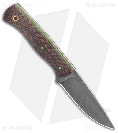Cypress Creek Knives Belt Knife Fixed Blade Wenge Wood (3.75" Gray O1) 