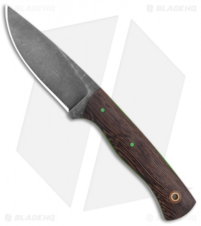 Cypress Creek Knives Belt Knife Fixed Blade Wenge Wood (3.75" Gray O1) 