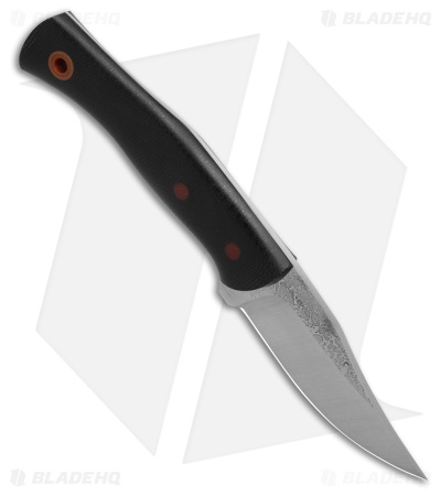 Cypress Creek Knives Buccaneer Fixed Blade Knife Black Micarta (3.5" Satin)