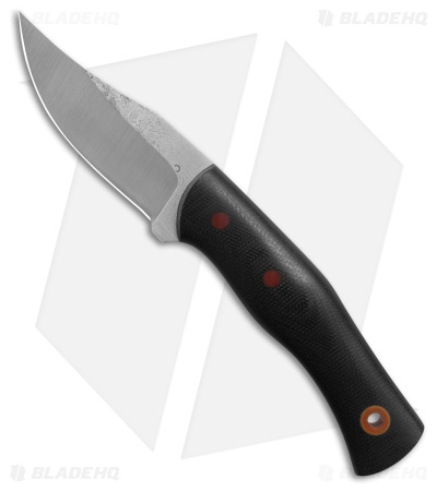 Cypress Creek Knives Buccaneer Fixed Blade Knife Black Micarta (3.5" Satin)