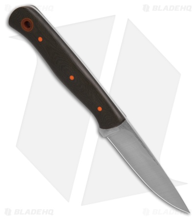 Cypress Creek Knives Skink Fixed Blade Knife Olive Canvas Micarta (3" Satin)