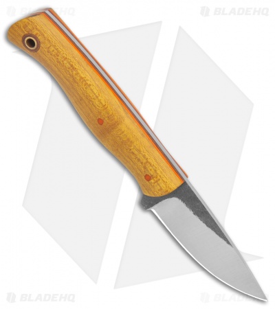Cypress Creek Knives Woodthrush Fixed Blade Knife Osage Wood (2.9" Satin S35VN) 