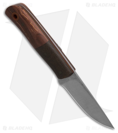 Cypress Creek Knives Laborer Fixed Blade Knife Green Micarta/Wood (2.9" Satin)