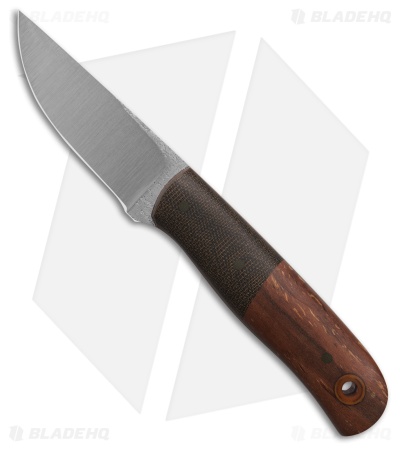 Cypress Creek Knives Laborer Fixed Blade Knife Green Micarta/Wood (2.9" Satin)