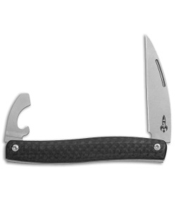 D Rocket Designs Serpentine Slip Joint Pocket Knife Carbon Fiber (2.25" SW)