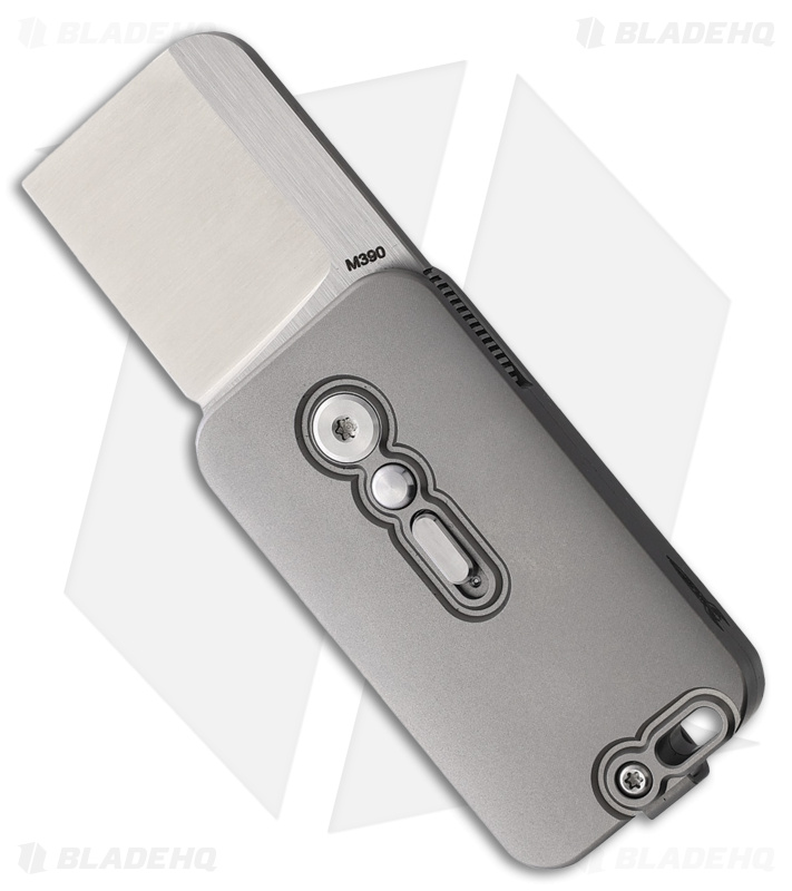 D Rocket Design SquareHead CA Legal Automatic Knife Gray Titanium (1.25" Satin)