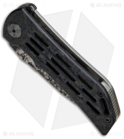 Darrel Ralph DDR Custom Frame Lock Knife Shred CF (3.75" Acid SW)