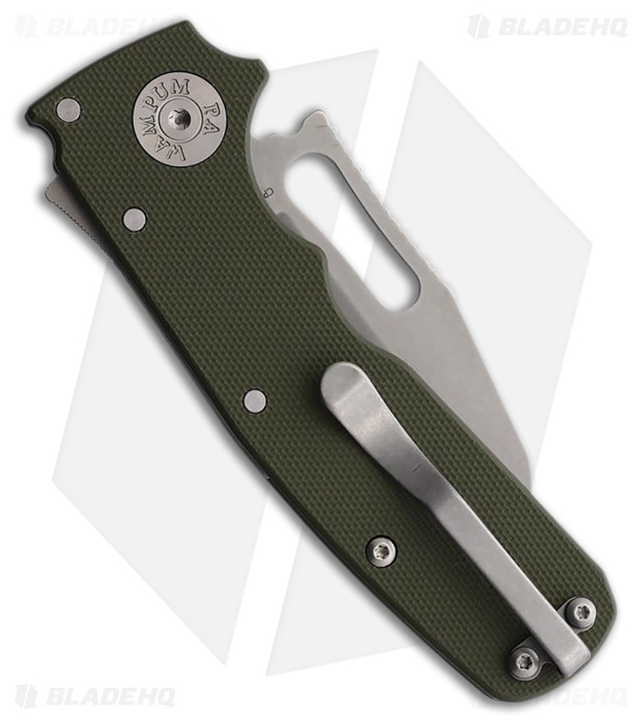 Demko Shark Cub Shark Foot Shark Lock Knife OD Green G-10 (2.75" SW 20CV)
