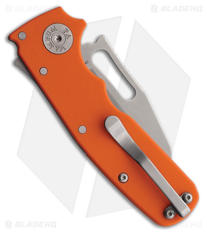 Demko Shark Cub Shark Foot Knife | Orange G-10 | SW 20CV