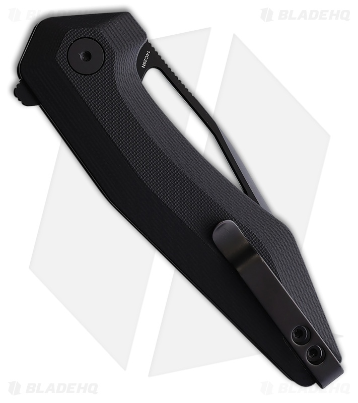 Damned Designs Brahma Liner Lock Knife Black G-10 (3.6" Black)