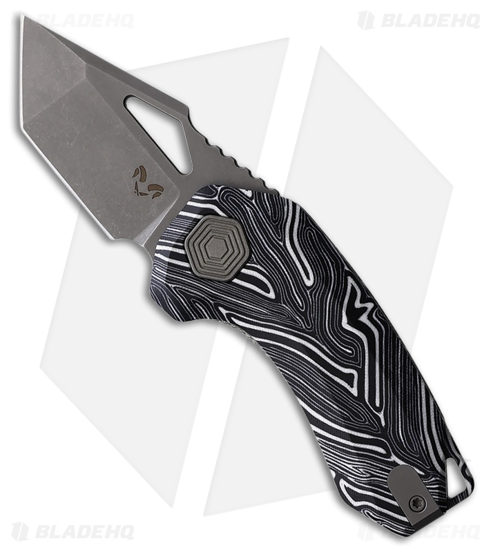 【D1様用】BAUDA / Oniirica Damned Designs Oni Knife Black/White Damascus G-10 SW
