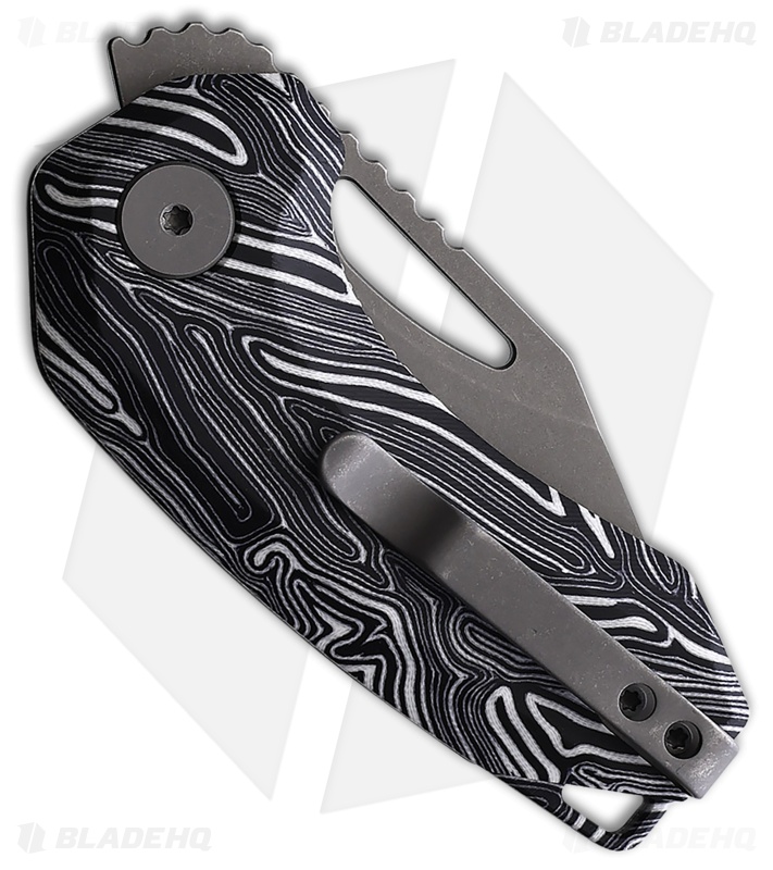 Damned Designs Anzu Liner Lock Knife Damascus G-10 (2" SW)