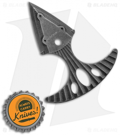 DPx Gear Hit Push Dagger Assault Stonewash Titanium (1.5" M390)
