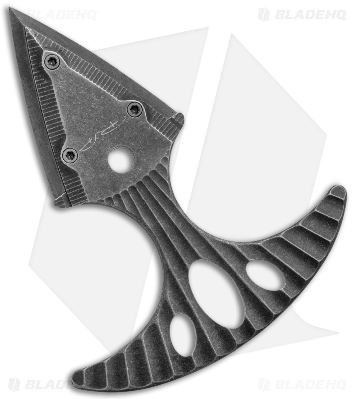 DPx Gear Hit Push Dagger Assault Stonewash Titanium (1.5" M390)