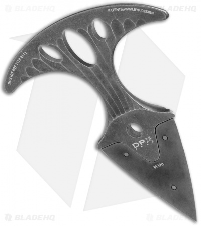 DPx Gear Hit Push Dagger Assault Stonewash Titanium (1.5" M390)