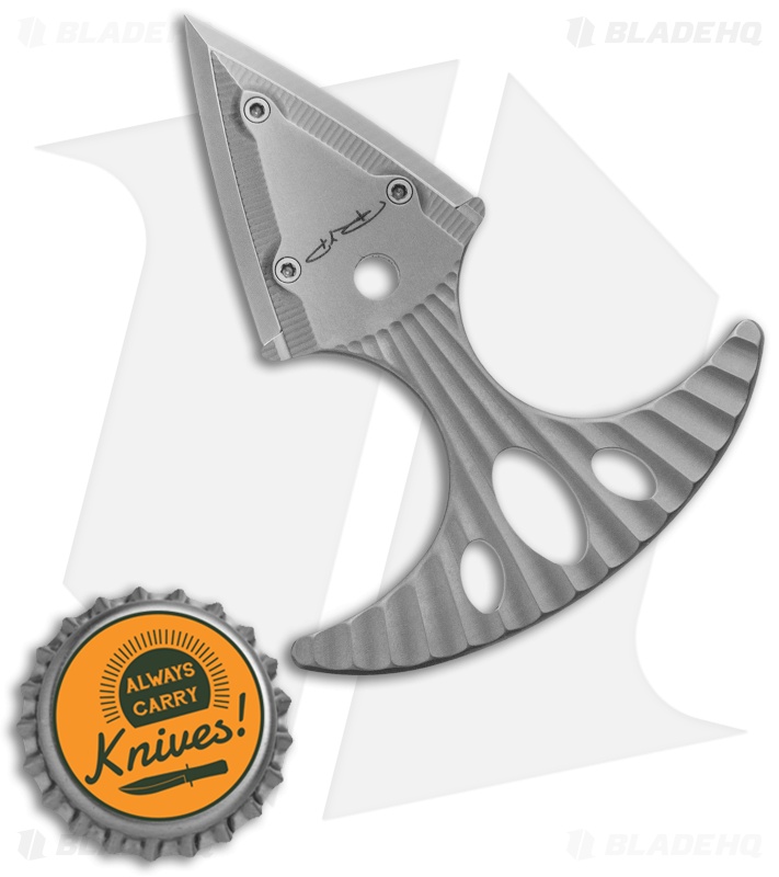 DPx Gear Hit Push Dagger Sandblasted Titanium (1.5" M390)