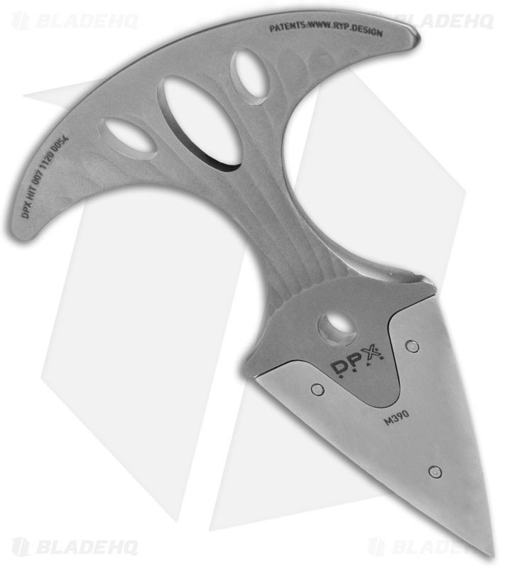 DPx Gear Hit Push Dagger Sandblasted Titanium (1.5" M390)
