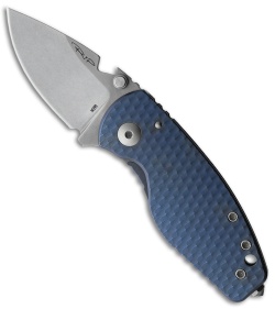 DPx Gear HEAT/F Frame Lock Knife 3D Titanium Blue (2.3" Stonewash) 